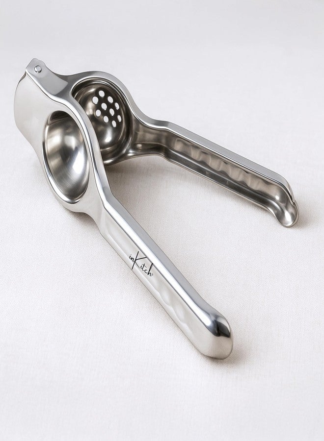 inKitch Lemon Squeezer Stainless Steel | 2-in-1 Tool with Bottle Opener | Heavy Duty Manual Lemon Crusher & Juice Extractor | Hand Press Lime Juicer for Large Lemons | Easy to Use & Clean - Image 5